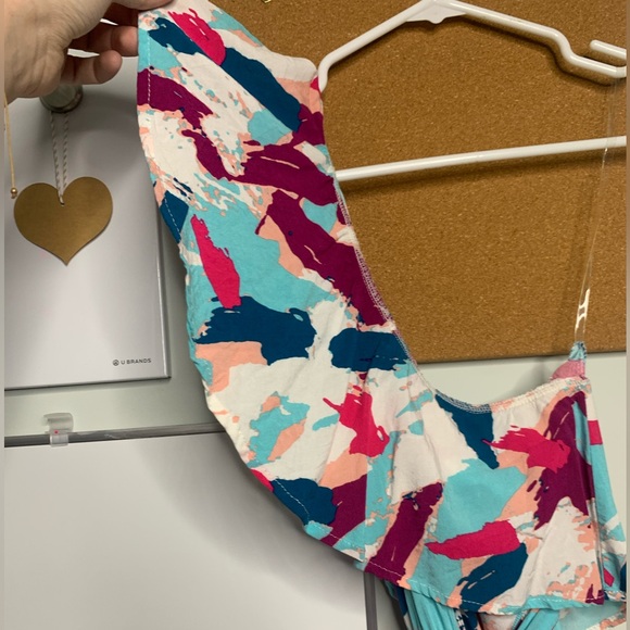 Emily Wonder one-shoulder patterned dress with waist tie - Picture 5 of 7